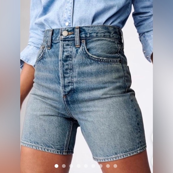 Denim Forum Joni mid length short - Picture 1 of 4